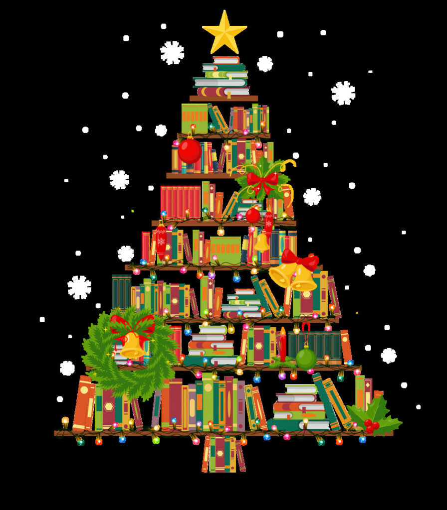 Personalized Christmas T-Shirt Pine Tree Motif
