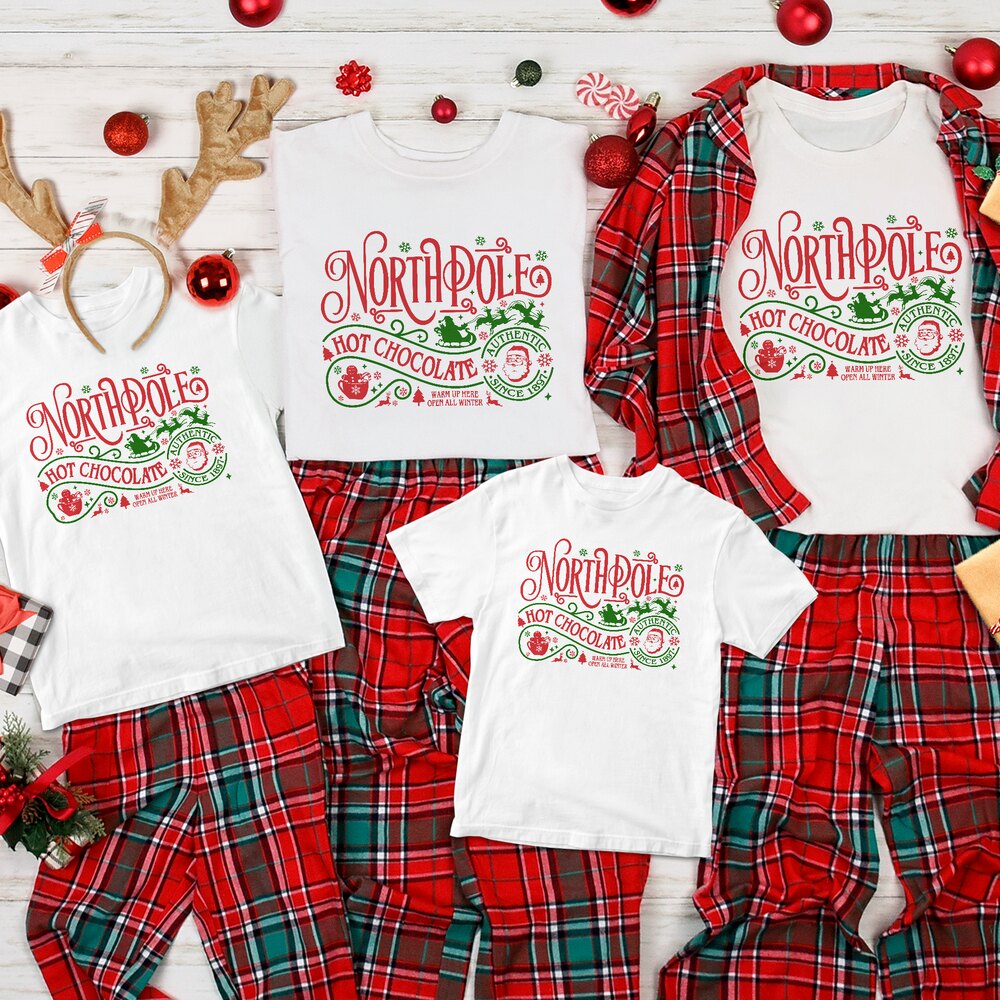 Personalized Christmas T-Shirt Warm Up Here Open All Winter