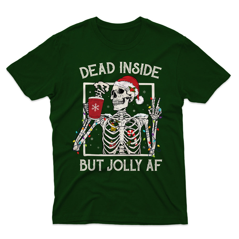 Personalized Christmas T-Shirt With Skeleton Motifs