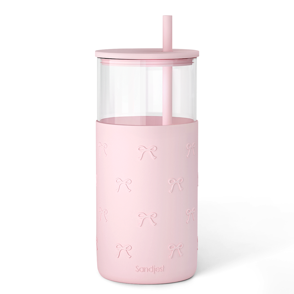 SipEssence Glass Tumbler with Silicone Sleeve 20oz