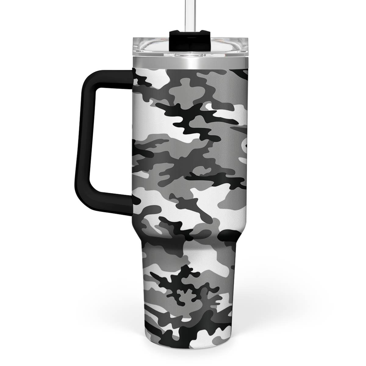 Camo Camouflage Quencher Tumbler with Handle 40oz