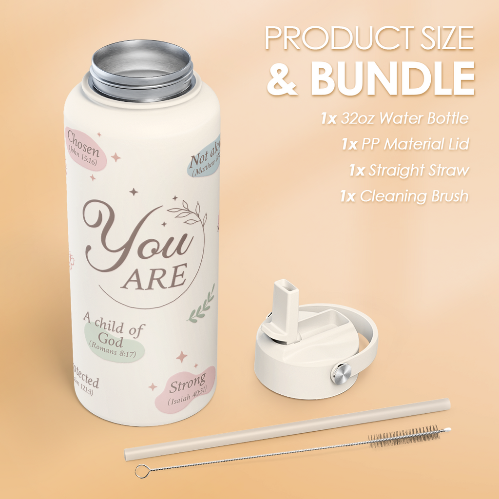 Christian SipChic | Straw Lid Water Bottle 32oz