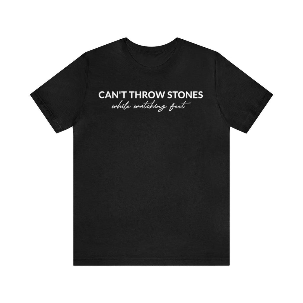 Sandjest Christian T-Shirt Let Him Throw a Stone at Her First Gift for Women Girl Friends