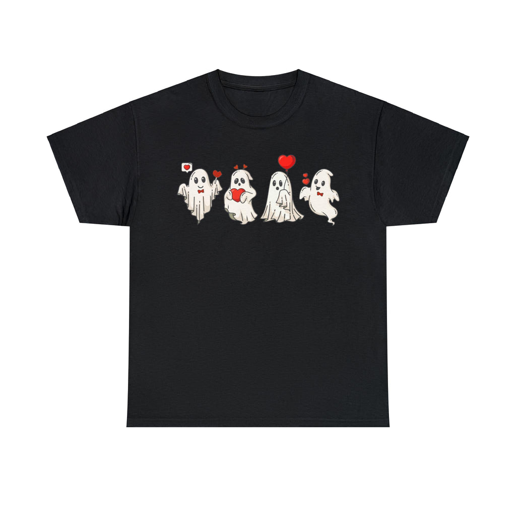 Sandjest Cute Valentine T-Shirt Funny Ghost Gifts for Women Girl Friends Wife