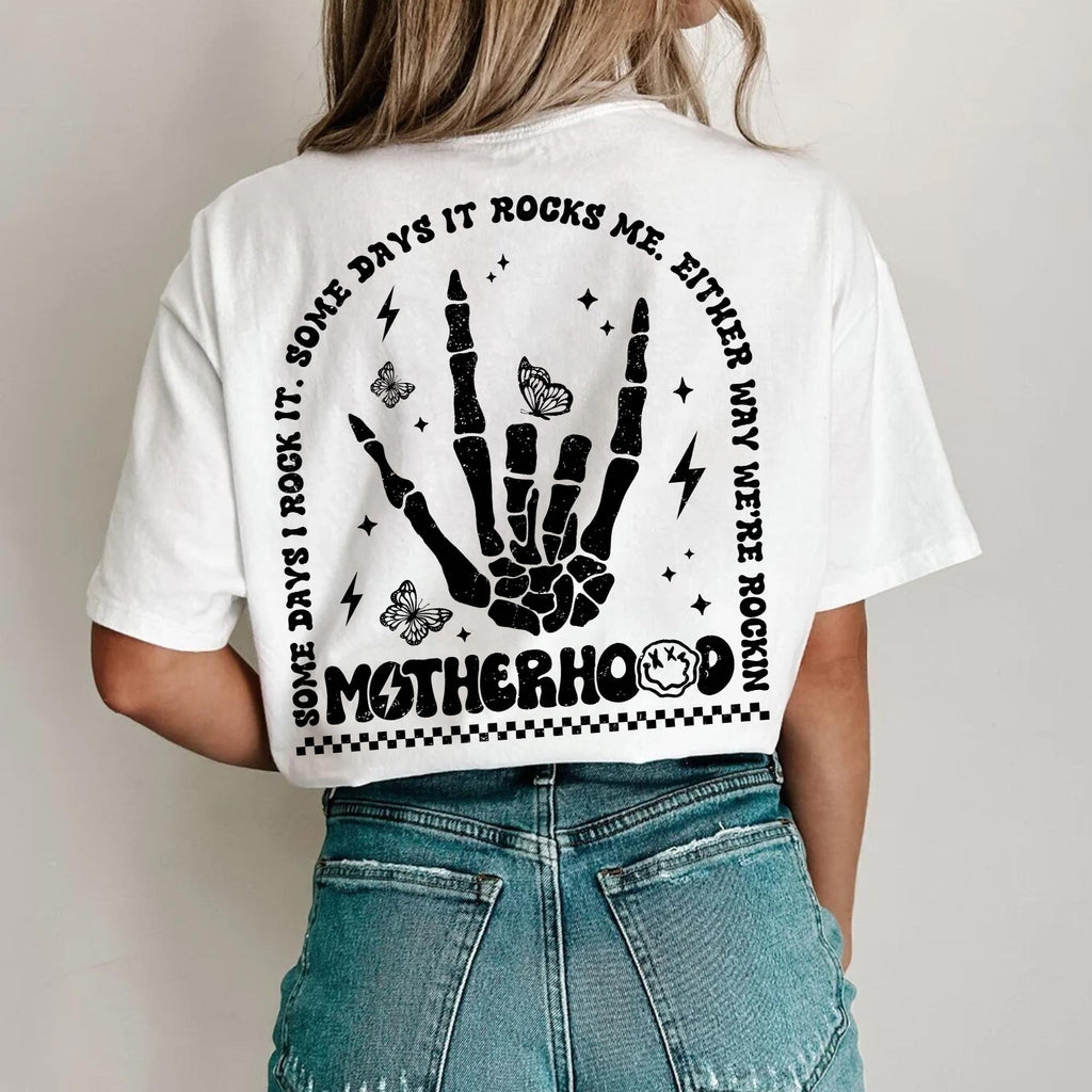 Sandjest Mom T-Shirt Either Way We??re Rockin Motherhood Gift for Women Mother