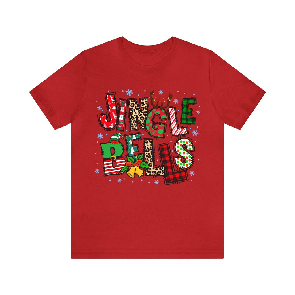 Sandjest Jingle Bell T-Shirt Christmas Gift for Women Girl Friends