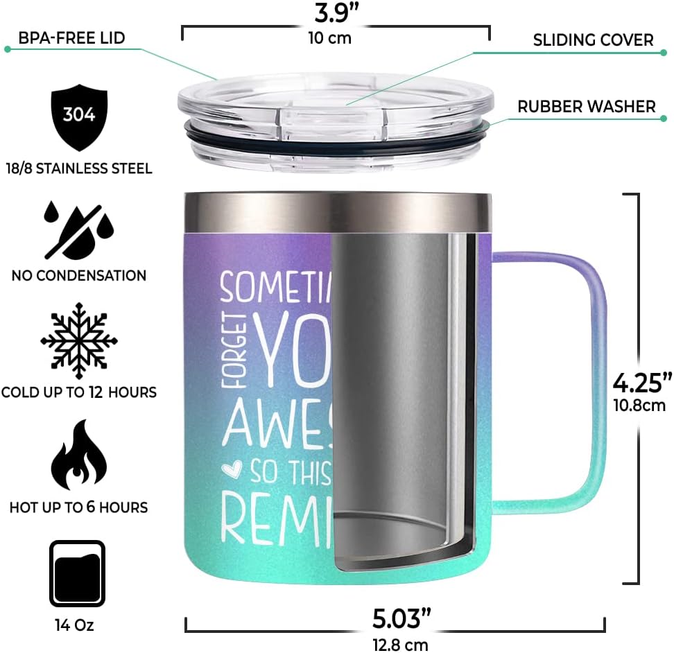 Purple Inspirational Mug 14oz