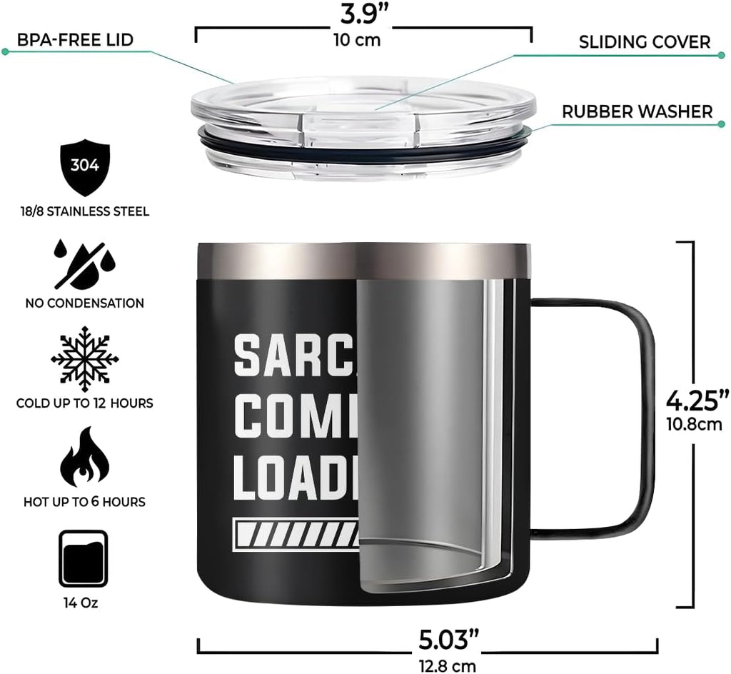 Black Funny Mug 14oz
