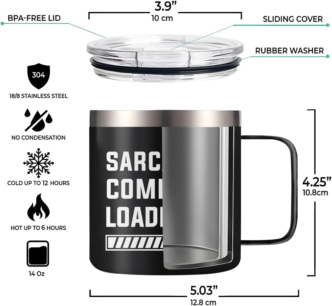 Black Funny Mug 14oz