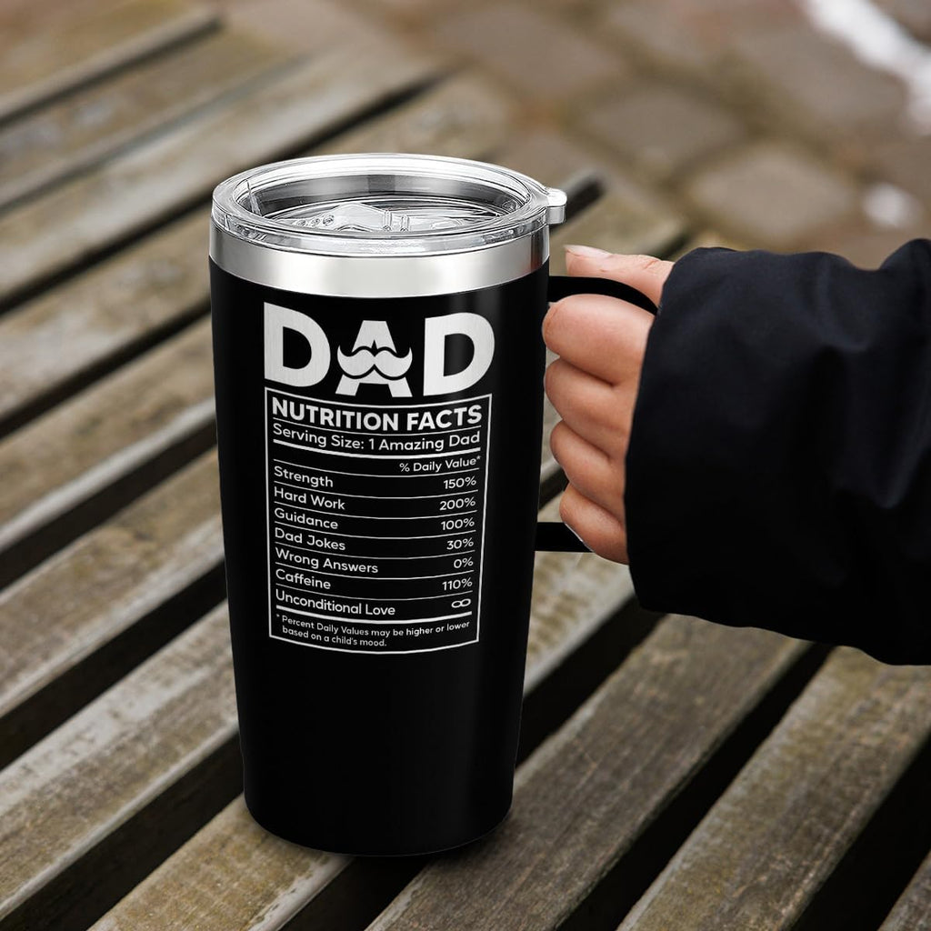 Best Dad Ever Curved Tumbler with Handle 20oz